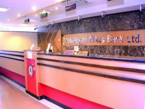 Mahalaxmi Bikas Bank branch interior designed by ST Builders