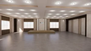 Auditorium hall renovation at NASA College, Tinkune, Kathmandu, completed by ST Builders.