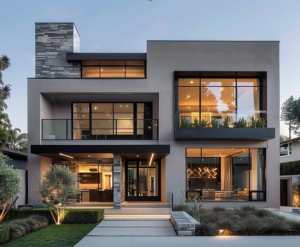 A 2-storey modern house design in Nepal