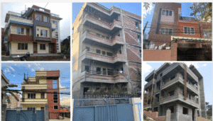 Portfolio of residential and commercial construction projects completed by ST Builders in Kathmandu Valley.
