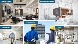 Construction services in Nepal: architectural design, interior design, construction, renovation, and MEP work