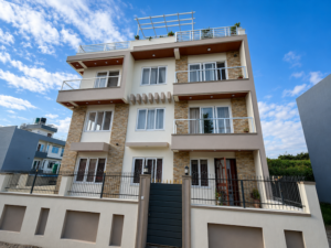 Modern residential building completed by ST Builders in Hattiban, Lalitpur.