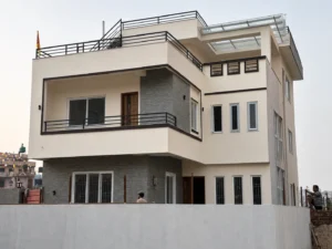 Completed modern house construction project by ST Builders in Bode, Bhaktapur.
